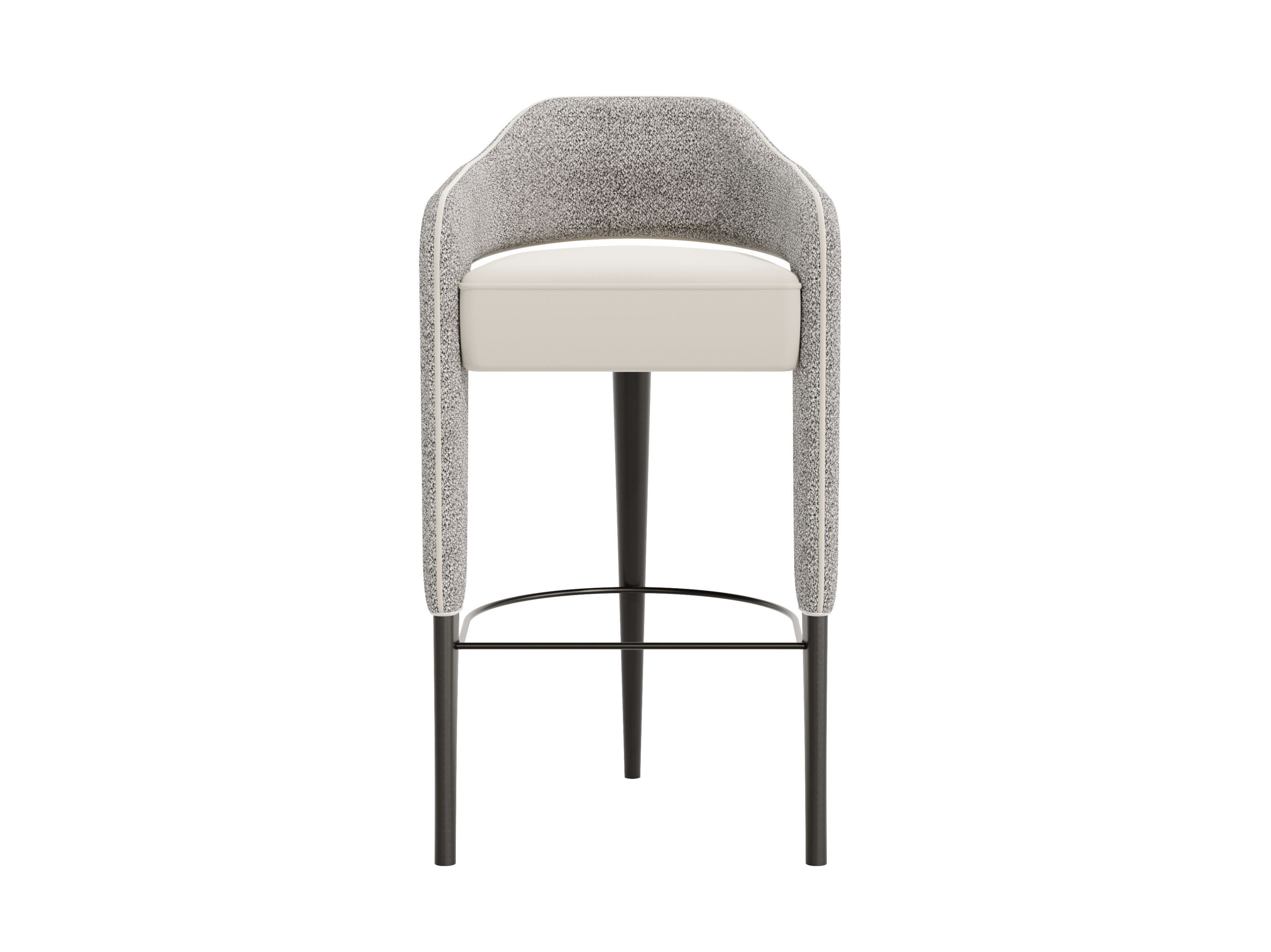 Тканевый барный стул с подставкой для ног Casa Magna INVICTA I ARCH-00055961 - Вид №2