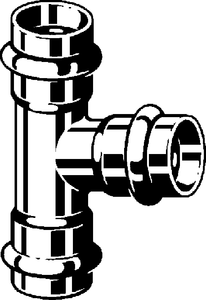 Viega Тройник Sanpress Inox 2318 (435851) 435 851 - Вид №1