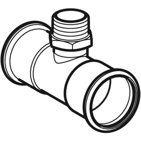 GEBERIT 31461 Тройник Geberit Mapress из нержавеющей стали, с наружной резьбой  - Вид №1