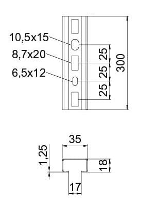 Стальной профиль C OBO Bettermann BlackLine ARCH-00084413 - Вид №3