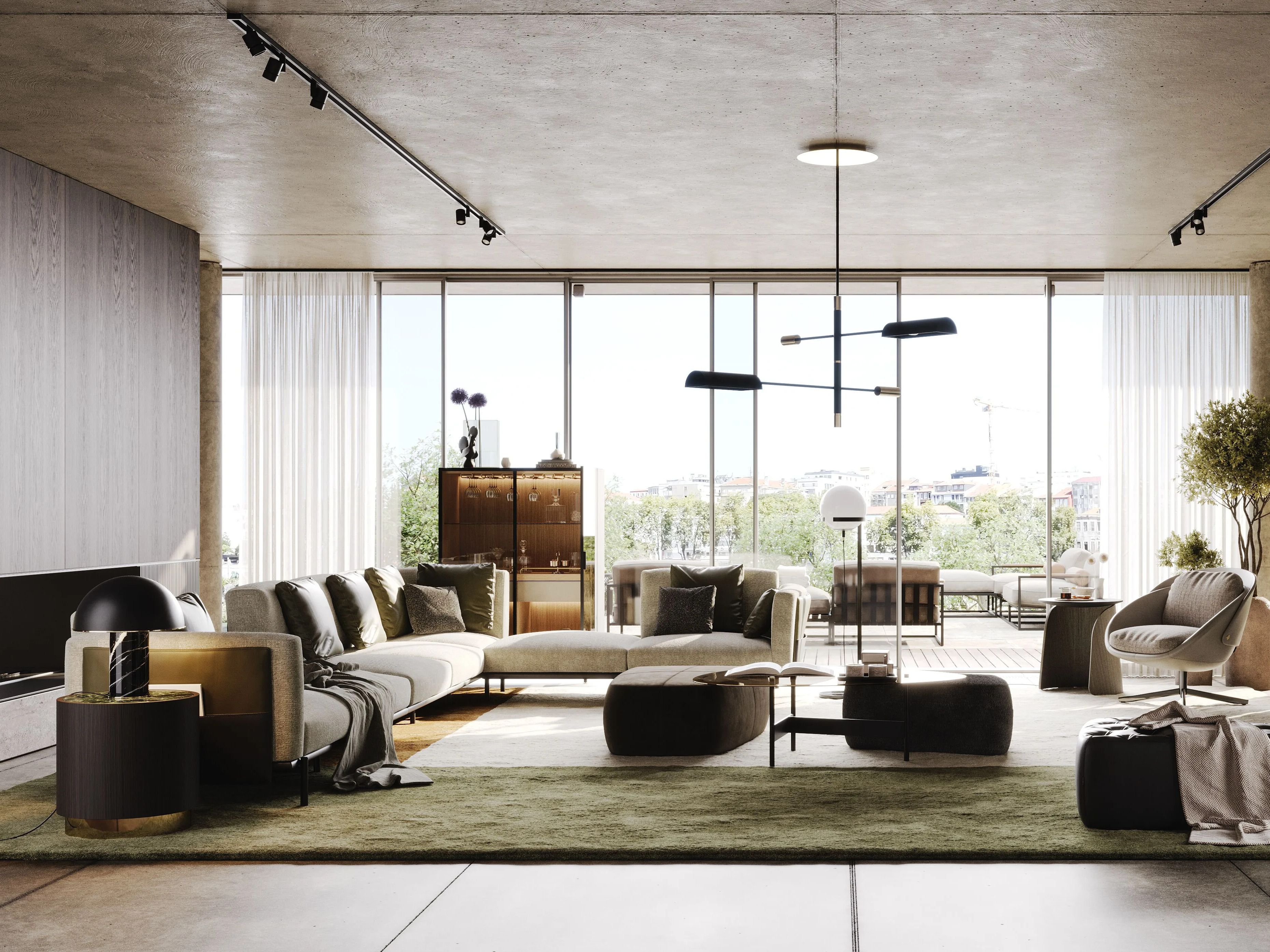 Модульный диван Laskasas холст ARCH-00126063 - Вид №3