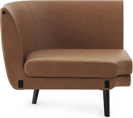 603523 Сумка модульный диван 150 угловой, черный алюминий, ультра кожа Normann Copenhagen  - Вид №1