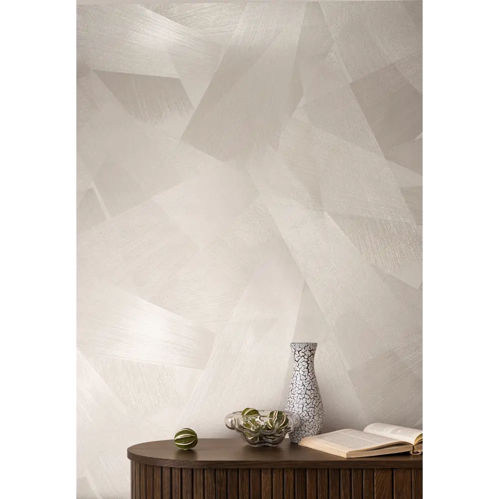 Флизелиновые обои Victoria Stenova Ultra бежевые с тиснением 1.06 м 89346026 STLM-0828754 - Вид №3