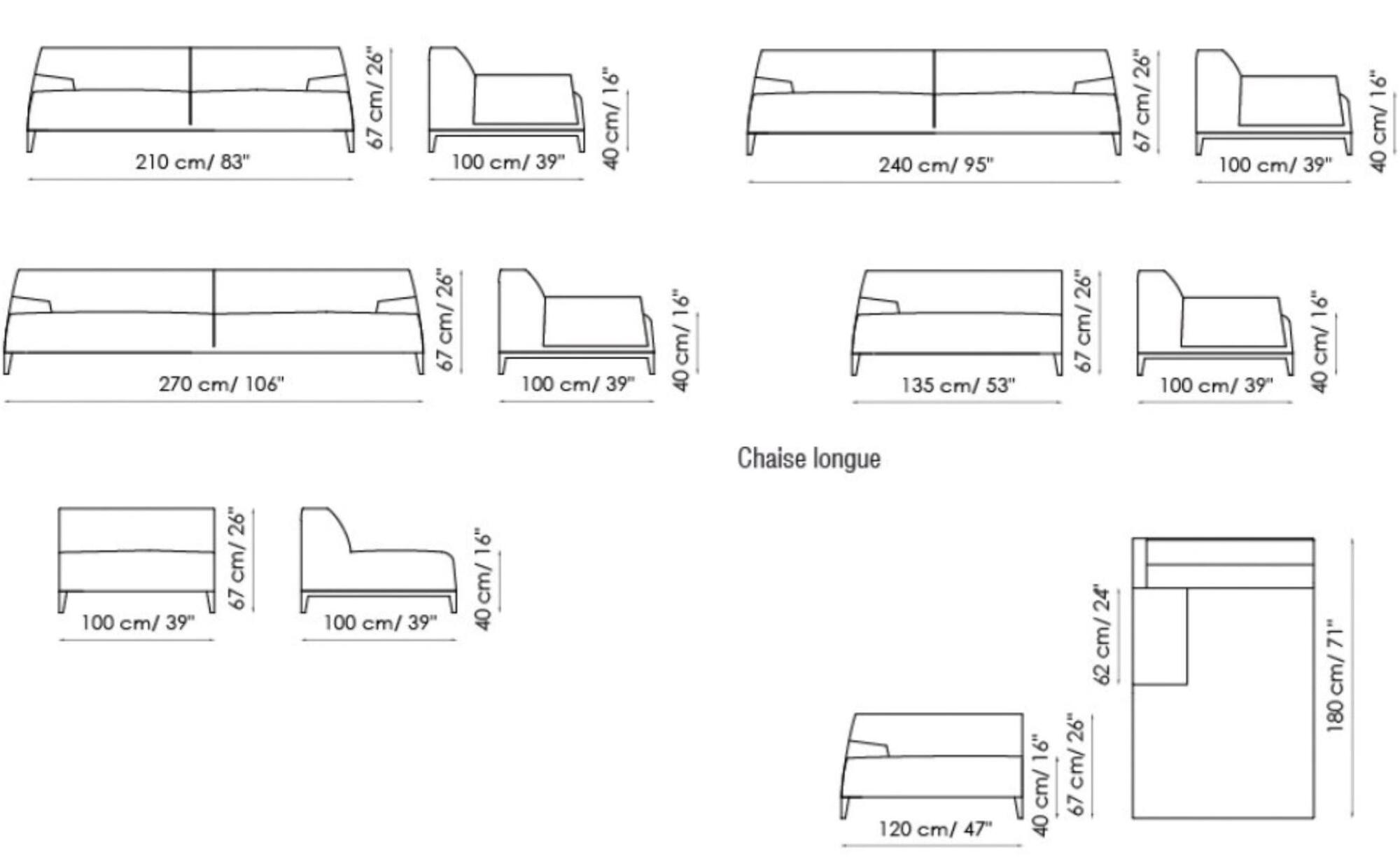 Bonaldo Съемный кожаный диван с полкой для журналов sun-id-1431931 - Вид №6