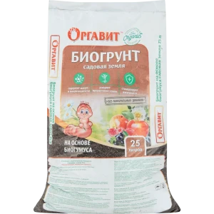 Биогрунт на основе биогумуса садовая земля 25 л