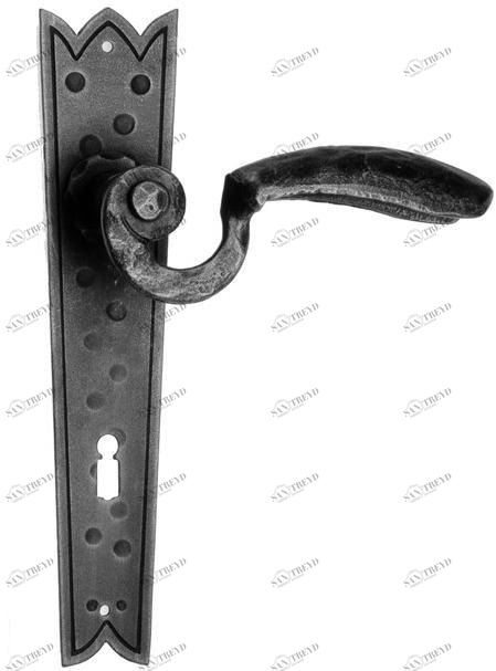 Galbusera Ручка из кованого железа на пластине  10 
