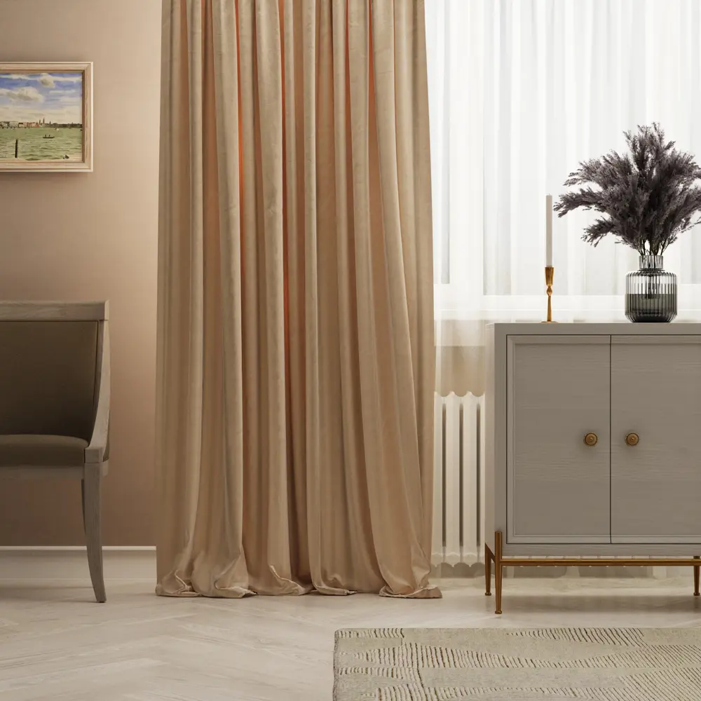 Штора на ленте Inspire Isin 160x280 см цвет желтый 83562034 STLM-2102549 