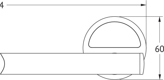 LUX 032 Штанга для полотенца 60 cm FBS Luxia - Вид №1