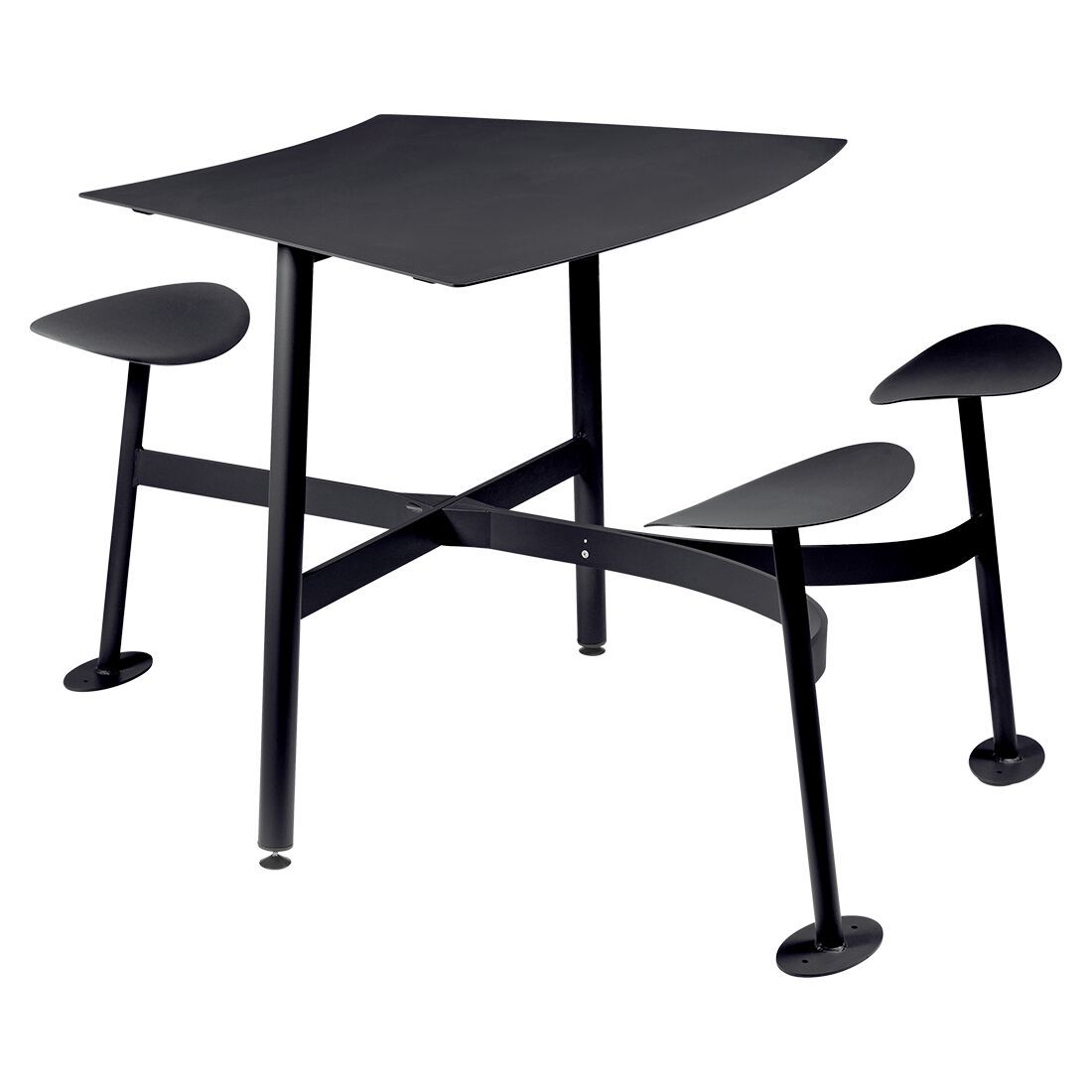 3-местный квадратный модульный стол со встроенными сиденьями Fermob Bolder ARCH-00089159 - Вид №14