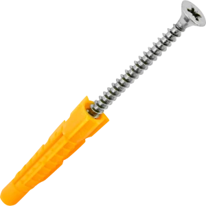 Дюбель универсальный с саморезом Ш6х80 мм полипропилен 6 шт.