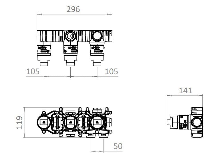 Термостатический смеситель для душа CROSSWATER MPRO ARCH-00028832 - Вид №4
