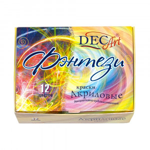 27-12.20-50 Краска акриловая набор "Фэнтези" 12 цв. 20 мл Decart