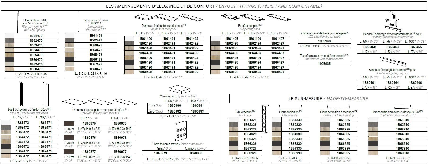 GAUTIER Настенная модульная мебель для прихожей Imagine sun-id-1387281 - Вид №3