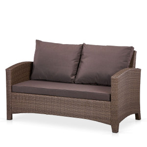 S58A-W773 Brown Плетеный диван Afina