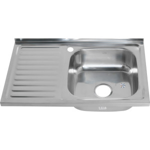 Мойка 8050 R MELANA 0,8/180 накладная прямоугольная с сифоном (005 t R *10)