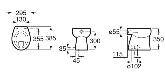 Напольный детский фарфоровый туалет Roca Baby ARCH-00119593 - Вид №4