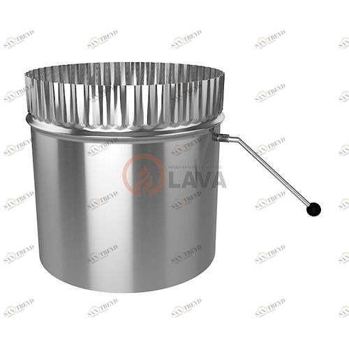 Шибер поворотный LAVA 120, нерж. 439 (0,8) 3172