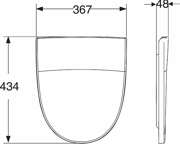 9153710001 Крышка сиденье для унитаза IDO Seven D - Вид №1