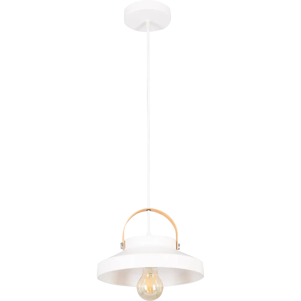 Подвесной светильник Toplight Wendi, 1 лампа, 7 м², цвет белый/дерево STLM-2090661