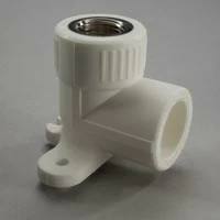 Угольник комбинированный с креплением(вн.рез.) 25-1/2 Grise PP-R