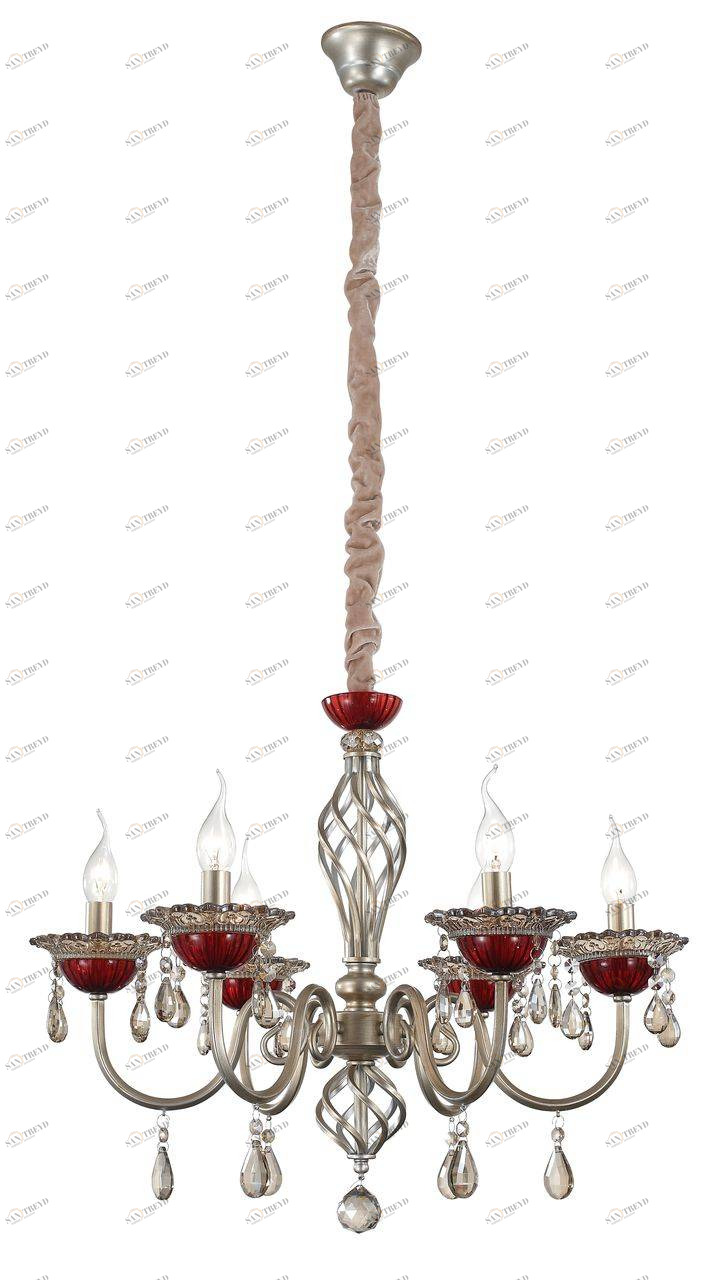 Подвесная люстра ST Luce Rubino SL139.303.06 ST LUCE ДИЗАЙНЕРСКИЕ, RUBINO 057886 Серебро 