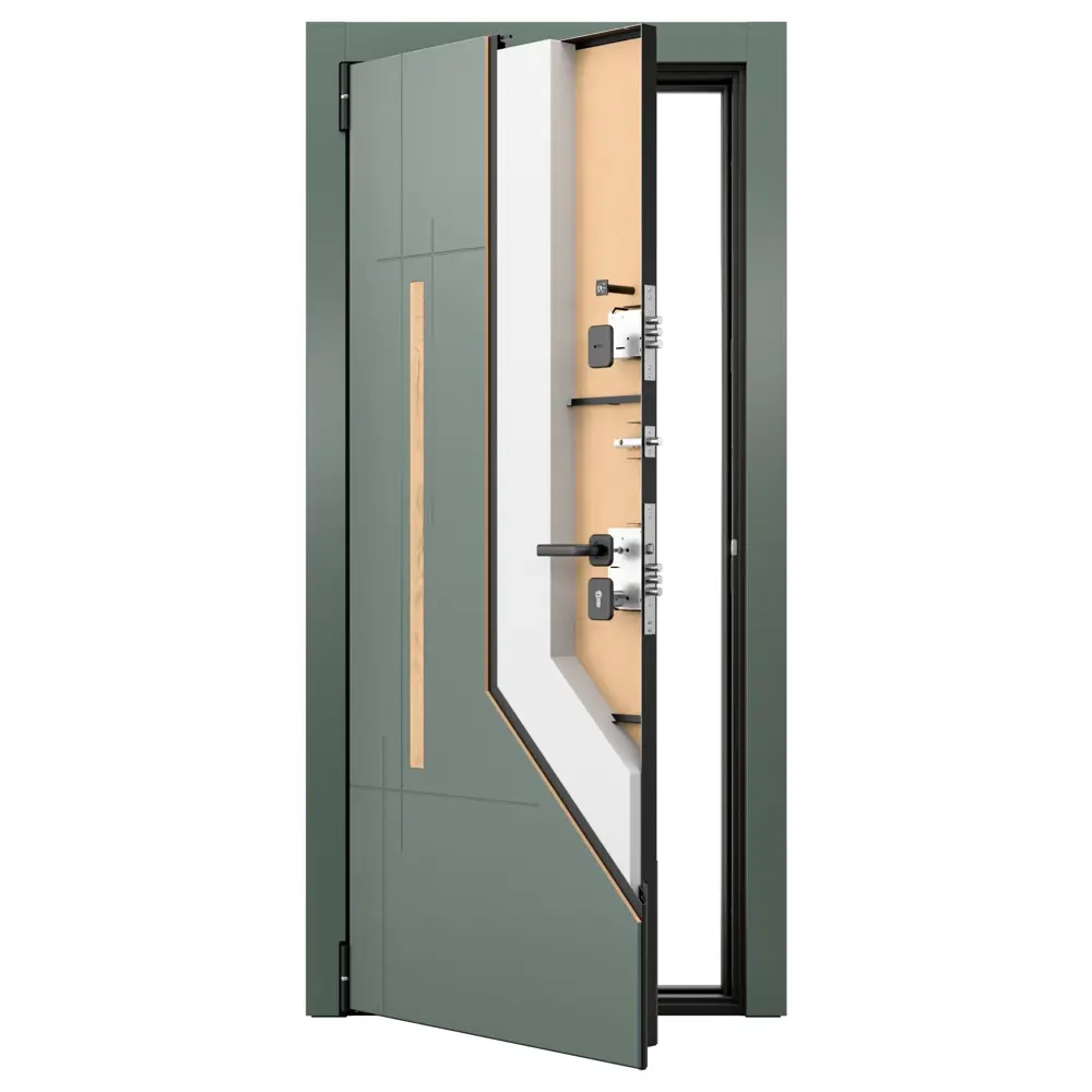 Дверь входная металлическая Грин Скейп 95x205 см левая шелк белый TOREX STLM-2155895 - Вид №13