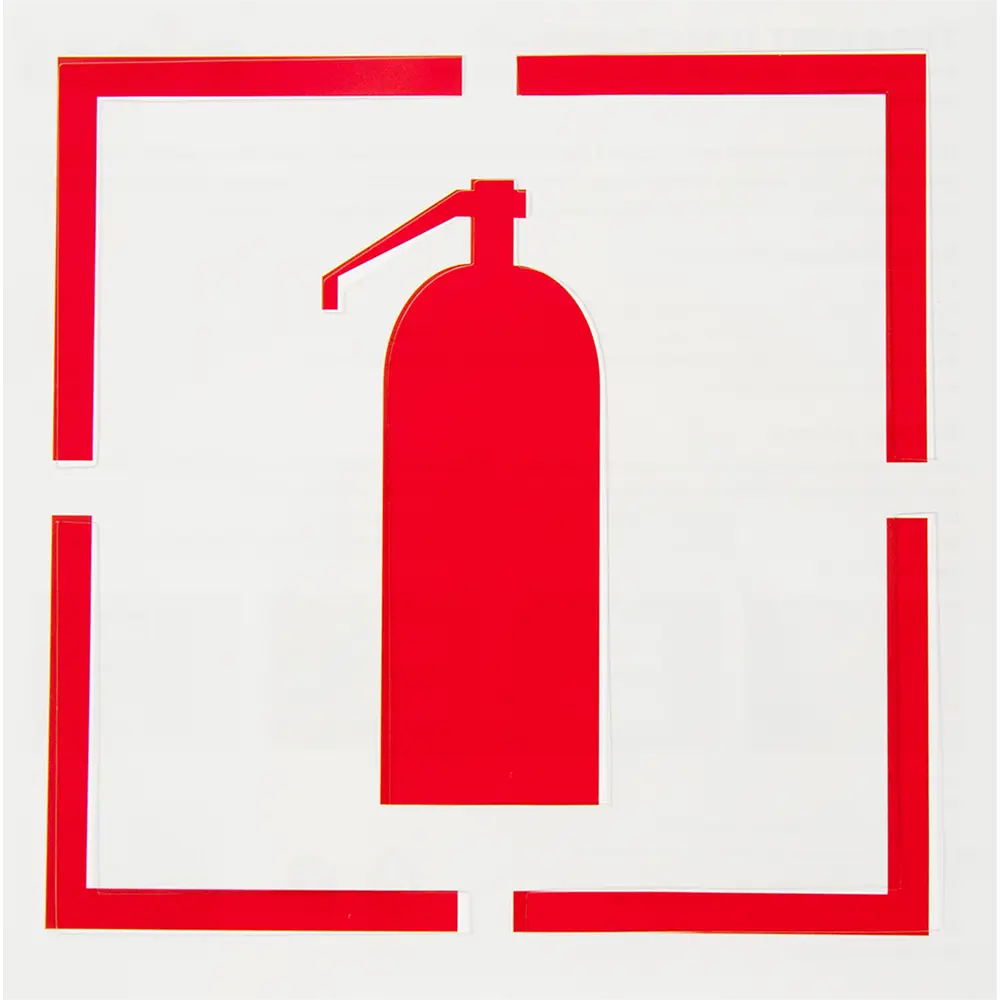 Трафарет «Огнетушитель» 20х20 см UNIBOB STLM-2128370