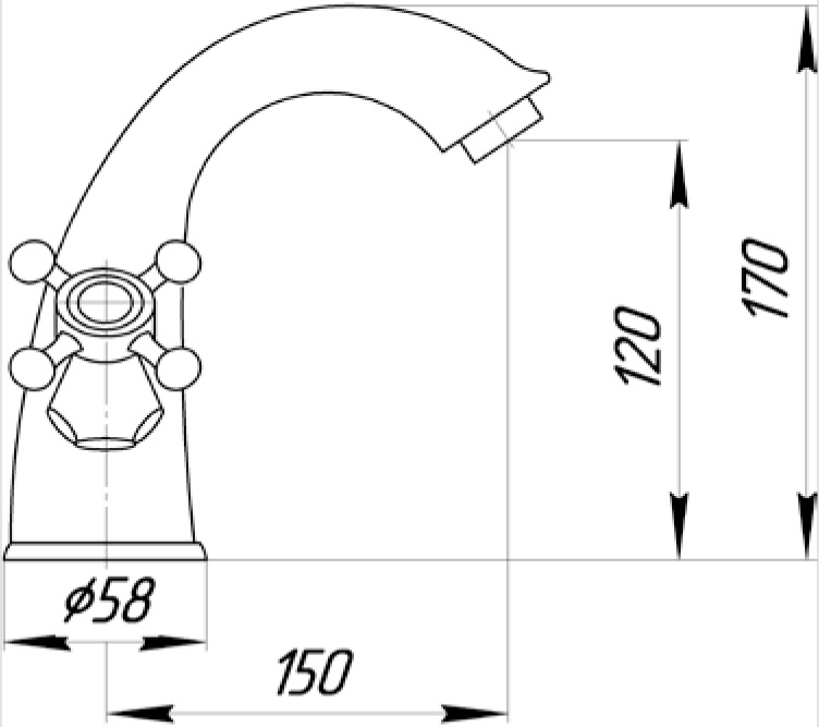 26900 Смеситель Migliore Prestige - Вид №1