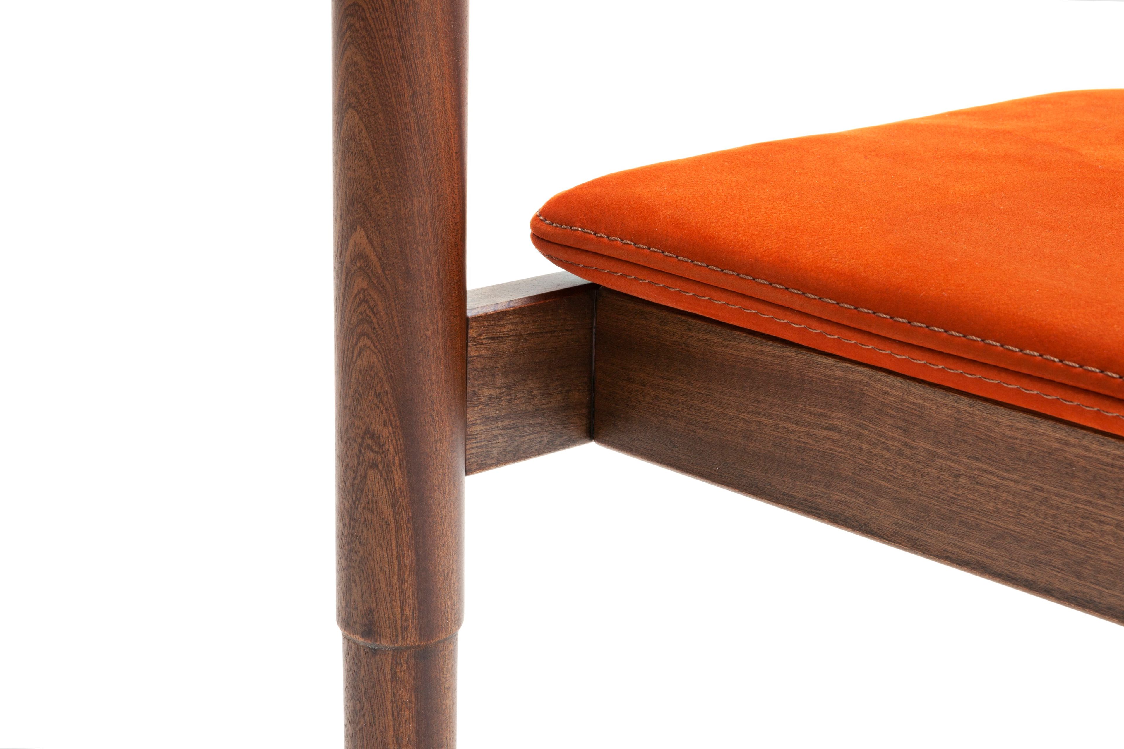 Садовое кресло из красного дерева и ткани с подлокотниками Exteta Vieste ARCH-00092458 - Вид №6