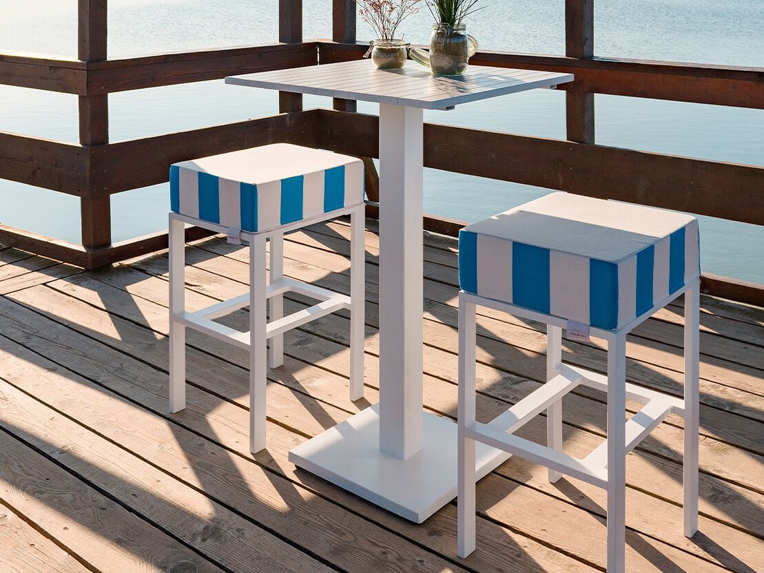 Алюминиевый высокий квадратный садовый стол Crema Outdoor ORIONE ARCH-00145503