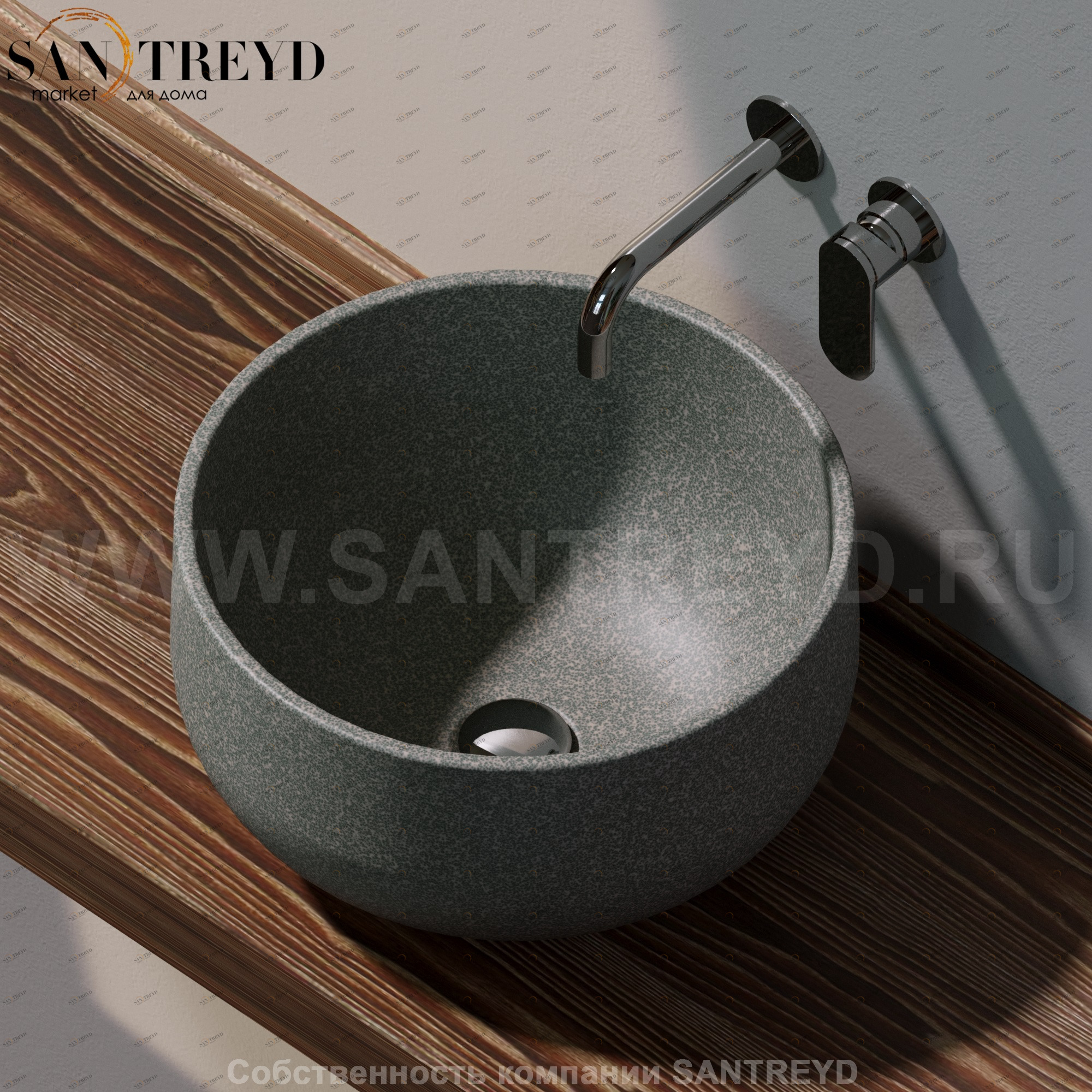 SD42L7037 Накладная раковина на столешницу  круглая Ceramica Flaminia Saltodacqua