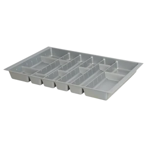 Лоток для столовых приборов Hettich Orga Tray 590IANL470KB800 46.2x7x71.7 см пластик цвет серый