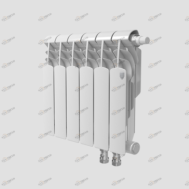 Биметаллический радиатор с нижним правым подключением Vittoria 350 VD - 12 секций Royal Thermo sun-id-645992