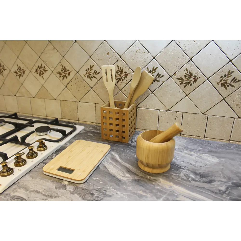 Ступка для измельчения BAO 4.2X16 см бамбук Santreyd STLM-2035771 - Вид №4