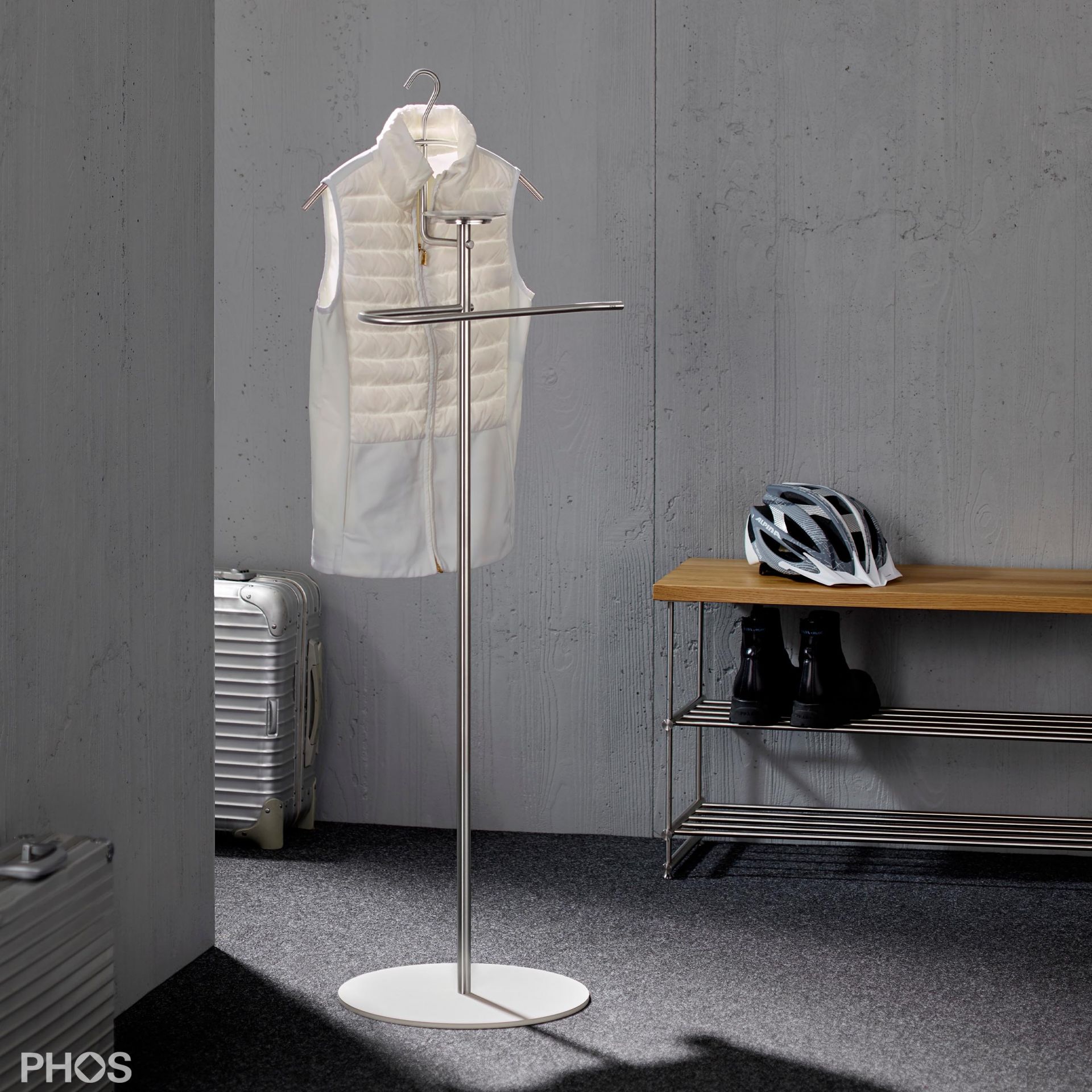 GSDSB-BPW Стойка Valet, опорная плита: белая. PHOS 