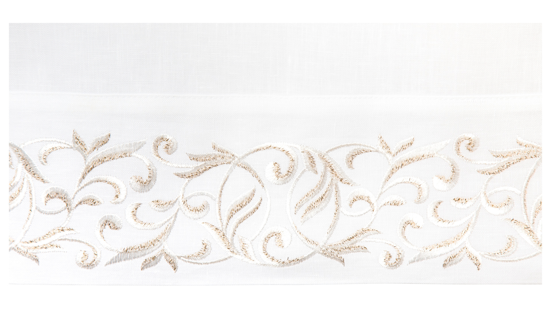 10618366 Weissfee Скатерть Weissfee "Монтрё" 170х370см (снежное шампанское) Лён  - Вид №2