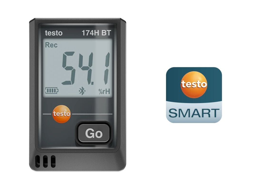 Мини-регистратор данных температуры и влажности с Bluetooth® и подключением к приложению Testo TESTO 174 H BT ARCH-00105416