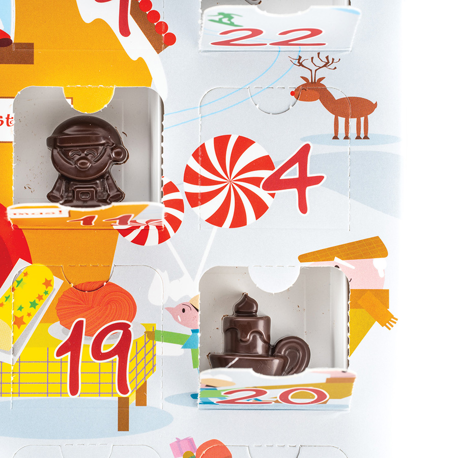 25.741.63.0060 Форма для приготовления конфет xmas countdown, 39 х 23 х 3,5 см, силиконовая Silikomart  - Вид №6