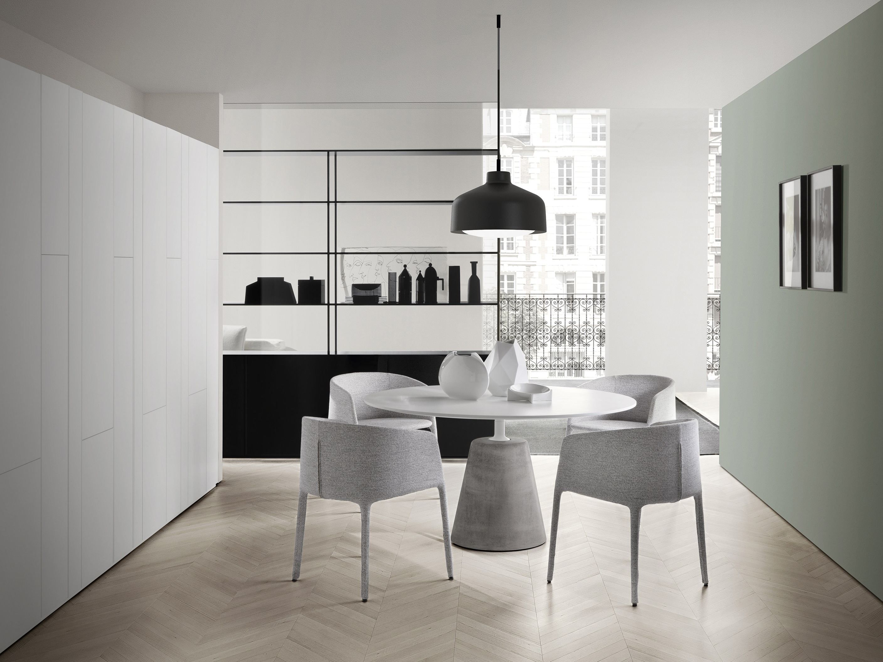 Мягкий тканевый стул с подлокотниками MDF Italia ACHILLE ARCH-00141798 - Вид №2