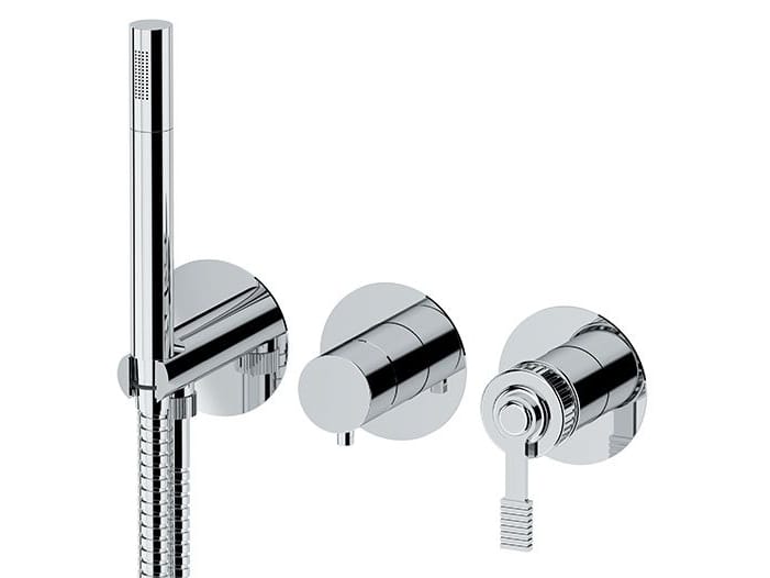 Однорычажный встраиваемый смеситель для ванны с ручным душем Remer Rubinetterie ателье ARCH-00054216