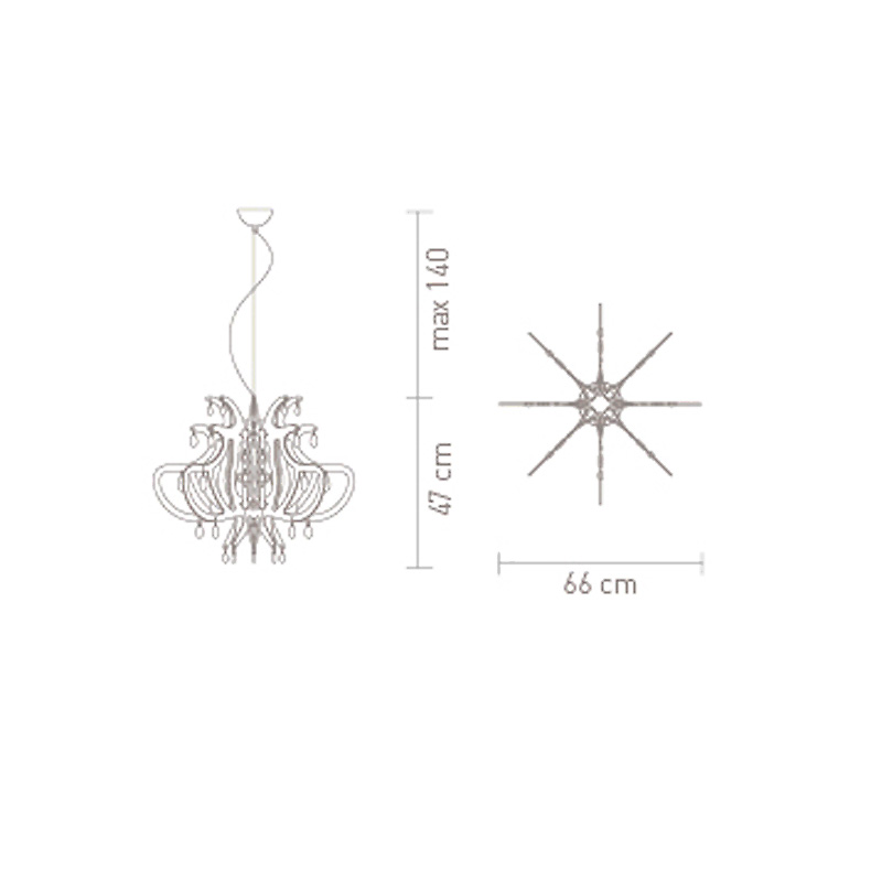 Подвесной светильник Lillibet Copper от Slamp LIL14SOS0000RA SLAMP ДИЗАЙНЕРСКИЕ 243566 Медный  - Вид №9