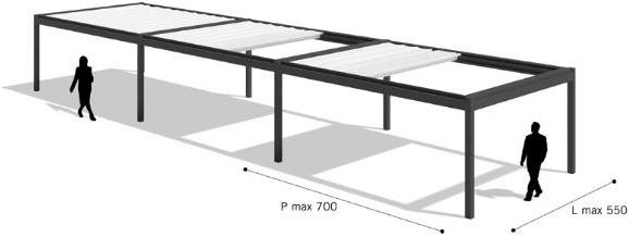 PRATIC F.lli ORIOLI Пристенная пергола из алюминия Pergole sun-id-1383972 - Вид №9
