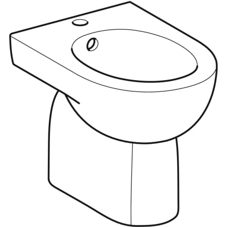 233010000 Напольное биде Geberit Renova Geberit  - Вид №1