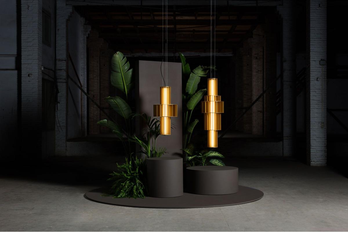 089714 Подвесной светильник T PE золотой Parachilna Babel Santreyd