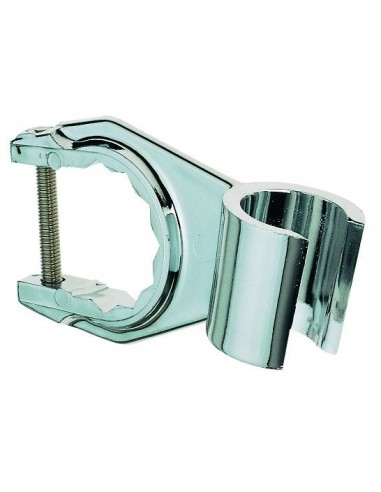 996000 000 00  Держатель ручного душа с перемычкой, крепится к смесителю 1/2 ", хромированный АБС-пластик. Valentin Хром  - Вид №1