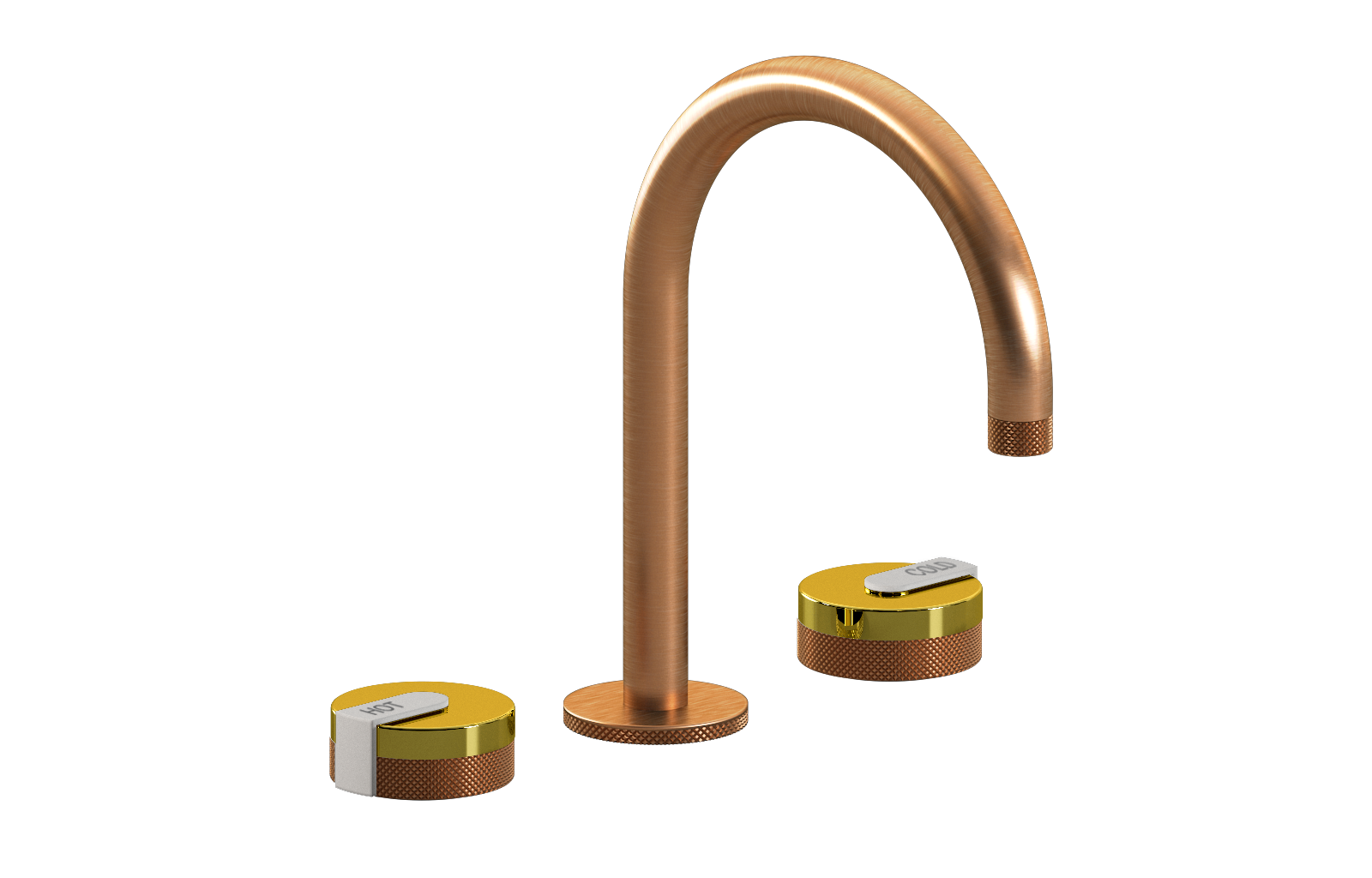 E-11512-R1PB-L1WT-BRG Смеситель для умывальника на 3 отвертия GRAFF MOD+