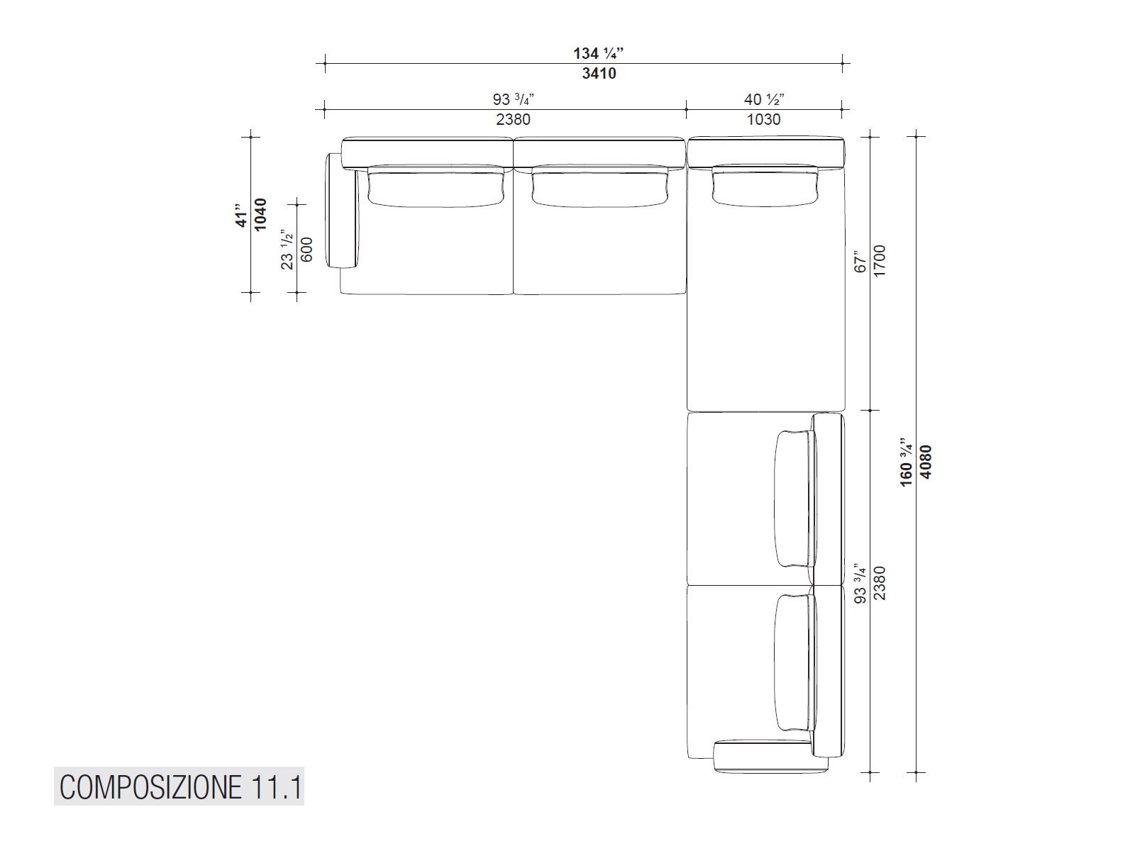 3-местный тканевый диван Lema MUSTIQUE ARCH-00045048 - Вид №18