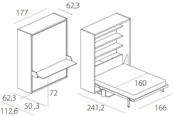 CLEI Двуспальная кровать-трансформер Penelope sun-id-1461382 - Вид №6