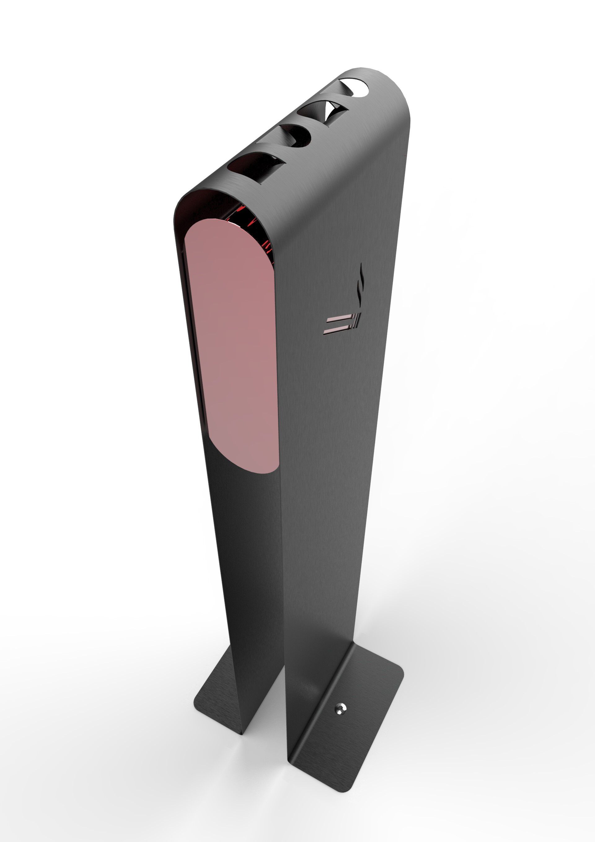 Стальная напольная пепельница для общественных мест CITYSì DALLAS ARCH-00031197 - Вид №2