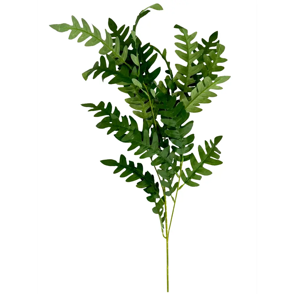 86579614 Искусственная ветка С резными листьями пластик 19x80 см разноцветная STLM-0813448 Santreyd  - Вид №2